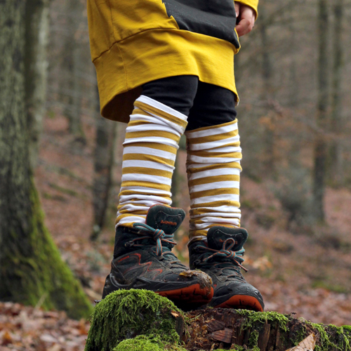 Wunschbrunnen Ringelstulpen